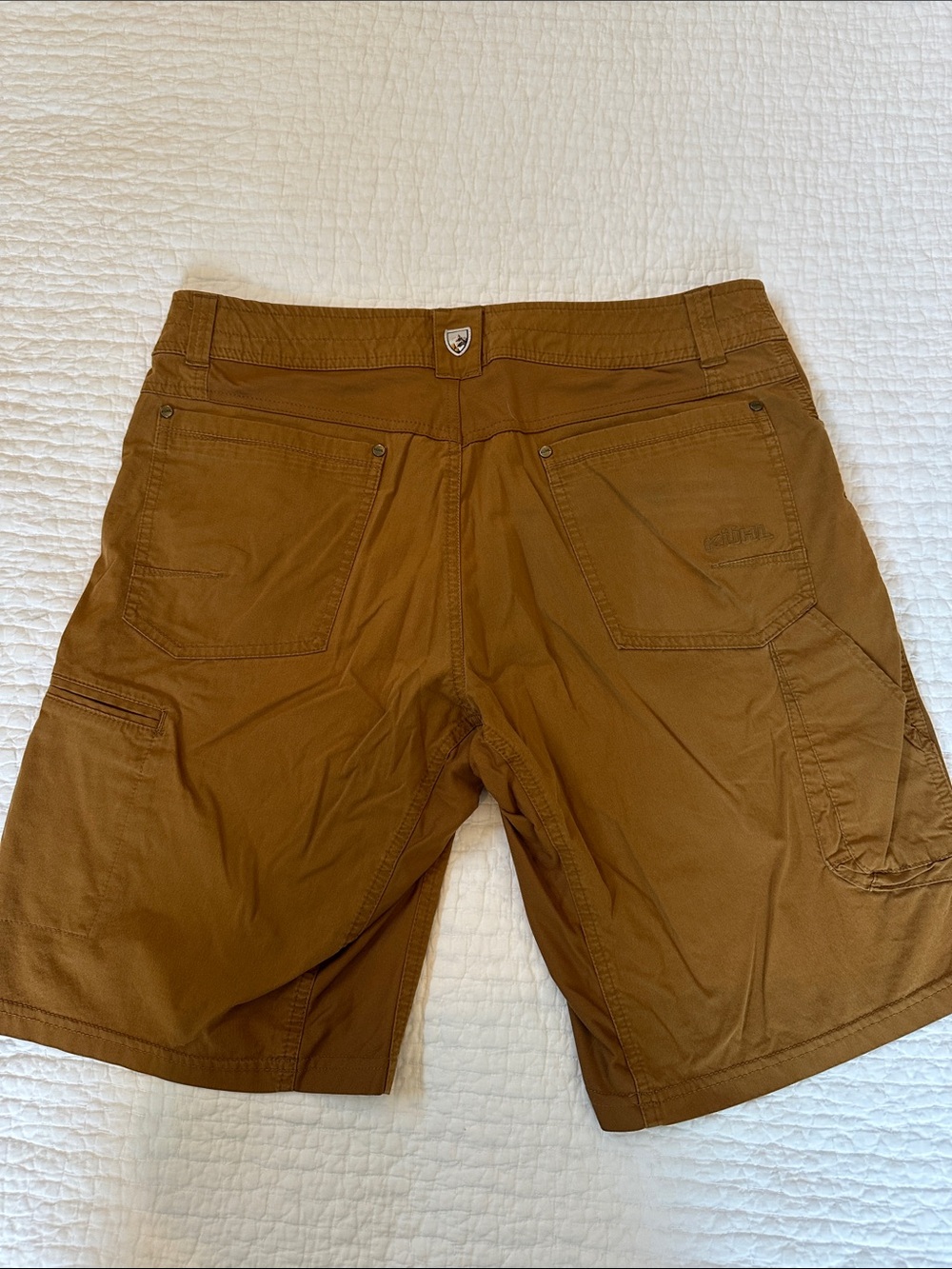 Kuhl Radikl Men's Cargo Shorts in Caramel Brown 35x9” - Picture 4 of 8
